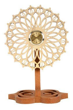 Dahlia Scroll Saw Clock Pattern - Cherry Tree Toys