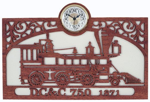 DC & C 750 Train Scroll Saw Clock Pattern - Cherry Tree Toys