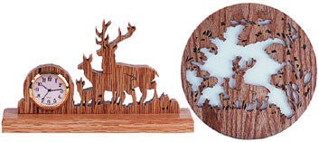 Deer Family Forest Scroll Saw Pattern - Cherry Tree Toys