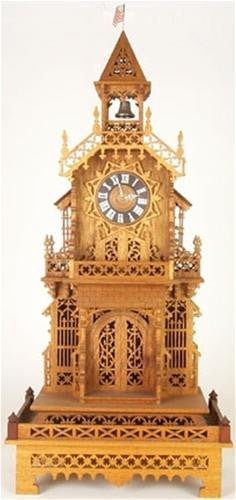 Defender Arsenal Scroll Saw Clock Plan - Cherry Tree Toys