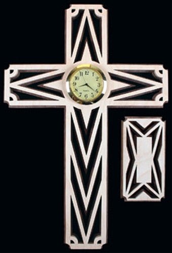 Designer Cross Clock Pattern - Cherry Tree Toys