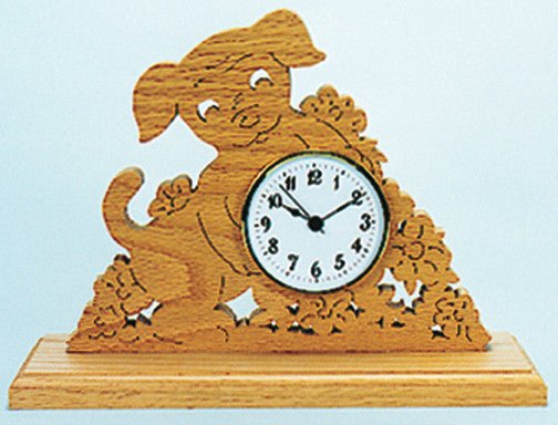 Dog Clock Scroll Saw Pattern - Cherry Tree Toys