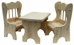 Doll Chair & Table Set Plan - Cherry Tree Toys