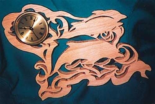 Dolphins Jumping Scroll Saw Clock Plan - Cherry Tree Toys