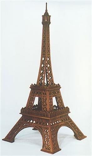 Eiffel Tower Clock Scroll Saw Plan - Cherry Tree Toys