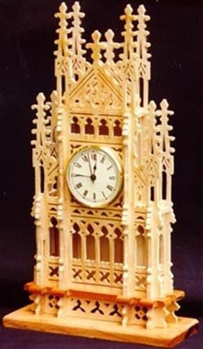 English Mantel Scroll Saw Clock Plan - Cherry Tree Toys