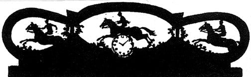 Equestrian Clock/Silhouette Pattern - Cherry Tree Toys