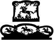 Equestrian Clock/Silhouette Pattern - Cherry Tree Toys