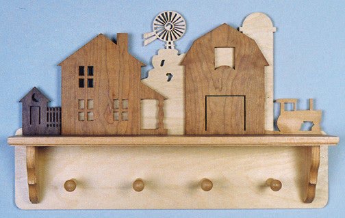 Family Farm Coat Rack/Shelf Pattern - Cherry Tree Toys