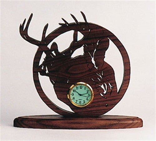 Fleeing Whitetail Deer Clock Pattern - Cherry Tree Toys