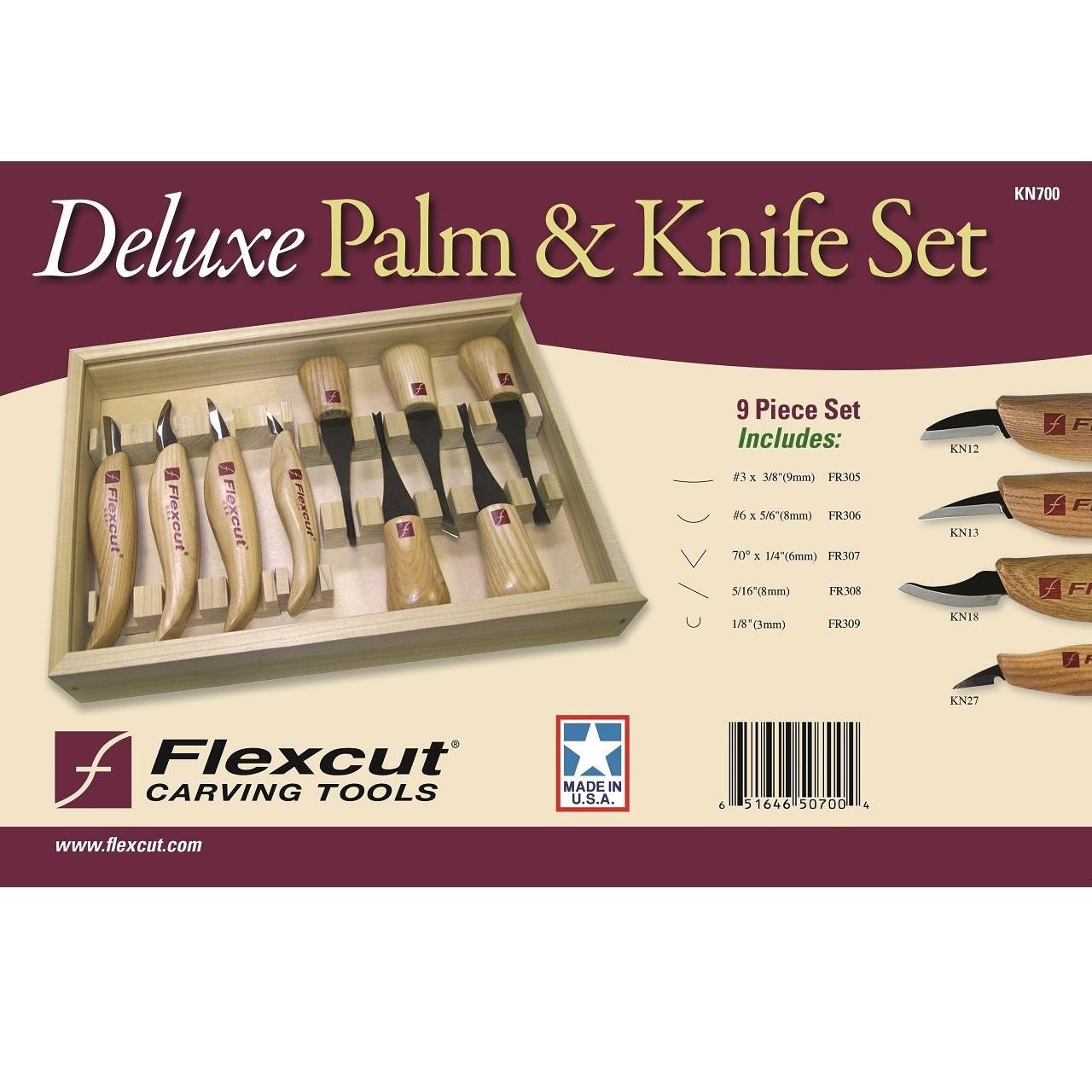 Flexcut Deluxe Palm & Knife Set - Cherry Tree Toys