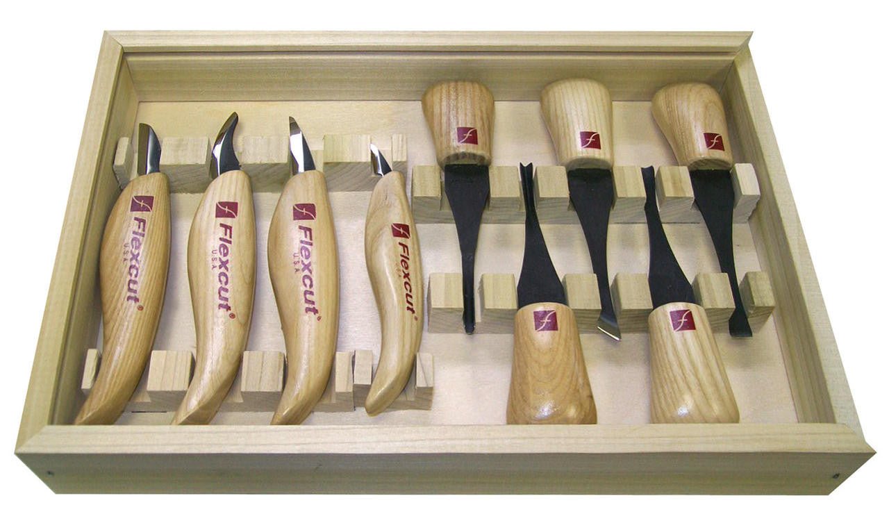 Flexcut Deluxe Palm & Knife Set - Cherry Tree Toys