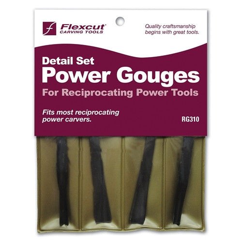 Flexcut Power Gouge Detail 4 Pc. Set - Cherry Tree Toys