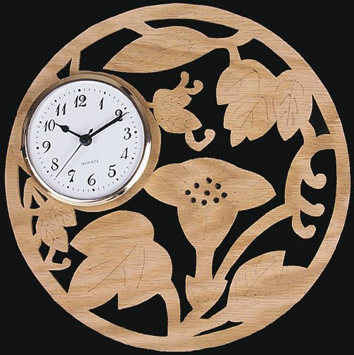 Floral Circle Clocks Pattern - Cherry Tree Toys