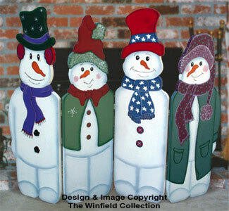 Folding Snowman Woodworking Plan - Cherry Tree Toys