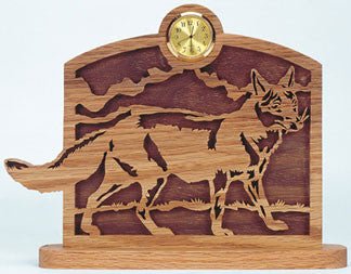 Fox Clock Scroll Saw Pattern - Cherry Tree Toys