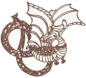 Fretwork Dragon Pattern - Cherry Tree Toys