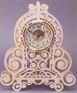 Fretwork Mantel Clock Pattern - Cherry Tree Toys