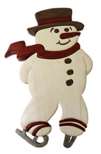 Frosty Intarsia Woodworking Plan - Cherry Tree Toys