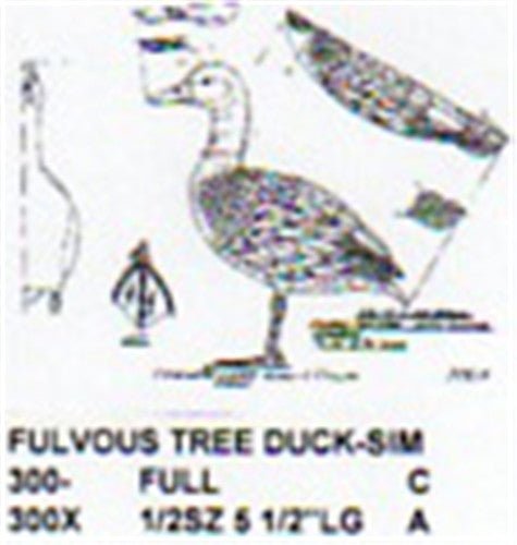 Fulvous Whistling Tree Duck Standing Carving Pattern - Cherry Tree Toys