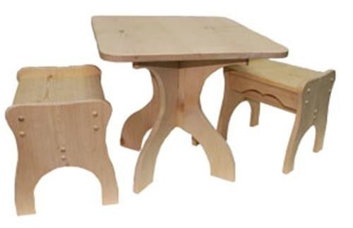 Game Table & Chairs Plan - Cherry Tree Toys