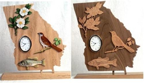 Georgia Scroll Saw Clock Pattern - Cherry Tree Toys