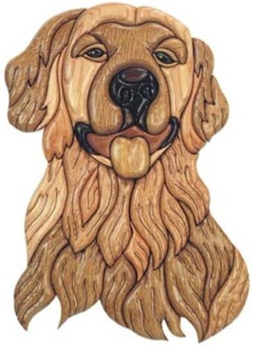 Golden Retriever Intarsia Plan - Cherry Tree Toys