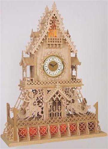 Gothic Scroll Saw Clock Plan - Cherry Tree Toys