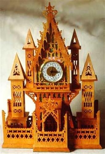 Grand Cathedral Scroll Saw Clock Plan - Cherry Tree Toys