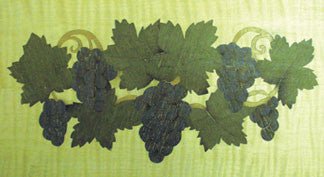 Grapes Marquetry Pattern - Cherry Tree Toys