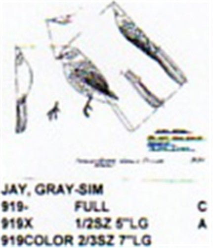 Gray Jay Perching - Cherry Tree Toys