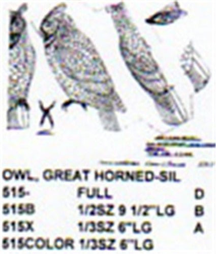 Great Horned Owl Perching Carving Pattern - Cherry Tree Toys