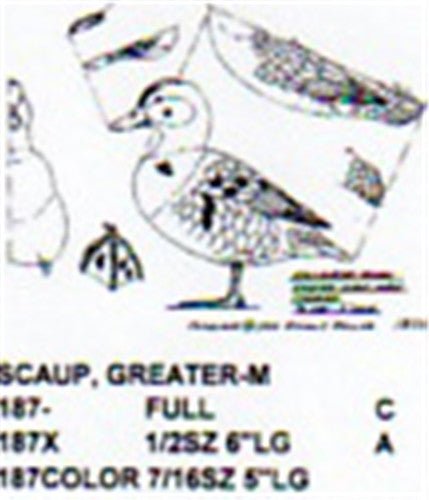 Greater Scaup Standing Carving Pattern - Cherry Tree Toys