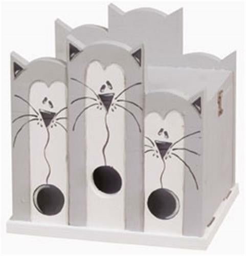 Grey Cat House Plan - Cherry Tree Toys