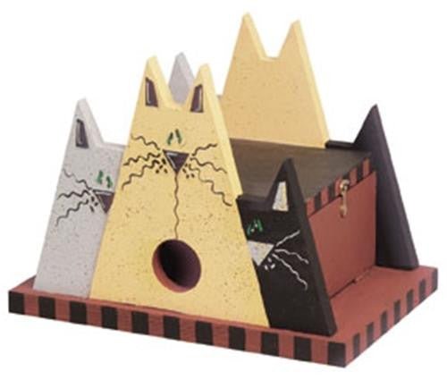 Grey, Yellow, Black Cat House Plan - Cherry Tree Toys