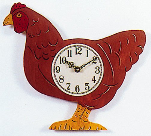 Hen Clock Pattern - Cherry Tree Toys