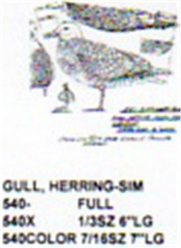 Herring Gull Standing Carving Pattern - Cherry Tree Toys