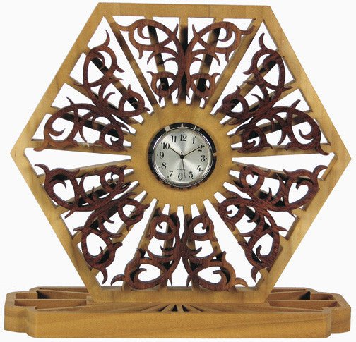 Hexagon Butterfly Clock Pattern - Cherry Tree Toys