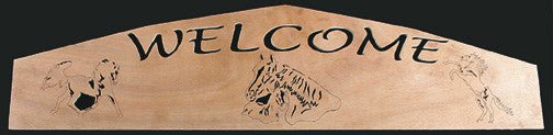 Horse Welcome Sign Plan - Cherry Tree Toys