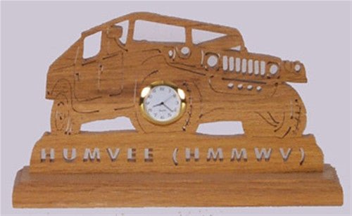 Humvee Desk Clock Pattern - Cherry Tree Toys