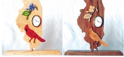 Illinois Scroll Saw Clock Pattern - Cherry Tree Toys