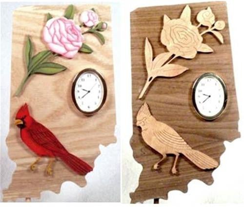 Indiana Scroll Saw Clock Pattern - Cherry Tree Toys