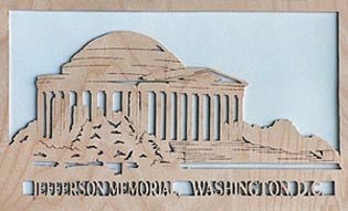 Jefferson Memorial Pattern - Cherry Tree Toys