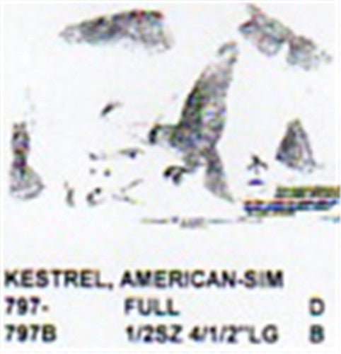 Kestrel Flying/Attacking Mouse Carving Pattern - Cherry Tree Toys