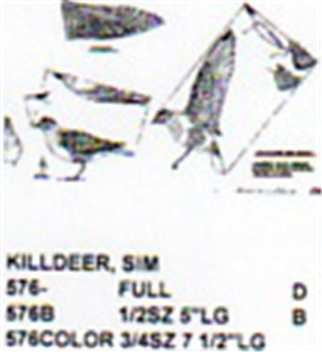 Killdeer Standing/Flying/Landing Carving Pattern - Cherry Tree Toys