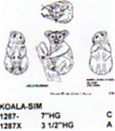 Koala On Tree Carving Pattern - Cherry Tree Toys