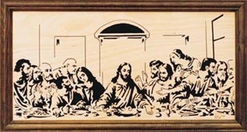 Large Last Supper Scroll Saw Plan - Cherry Tree Toys