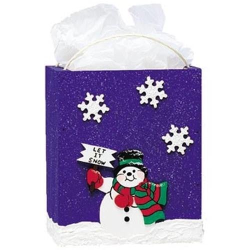 Large Snowman Gift Bag Plan - Cherry Tree Toys