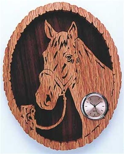 Lassoed Beauty Horse Scroll Saw Clock Plan - Cherry Tree Toys