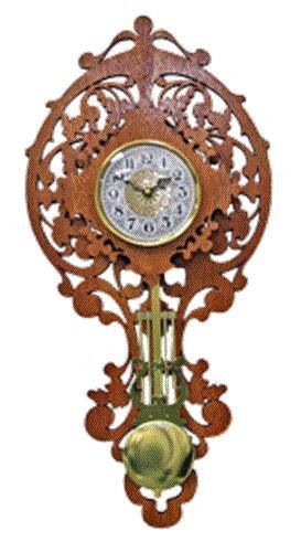 Leaf Scroll Saw Wall Clock Plan - Cherry Tree Toys